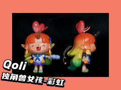 
涂装师：Qoli
作品名称：独角兽女孩-彩虹
创作思路：收
