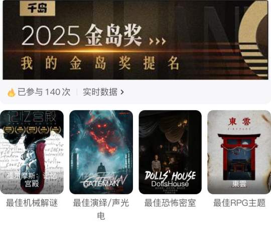 解密没玩到好的，还停留在24年玩的记忆宫殿
Gateman算是最佳演绎，但不算声光电
Dolls house的演绎部分真没发挥出来，所以但是 “玩偶邀请客人玩耍”的氛围，确实能够称得上广义上的“恐怖”