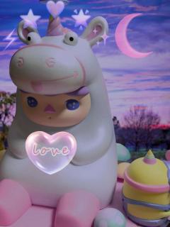 dimoo&pucky
记忆里的夜空中的两颗“星”，一个是你