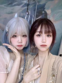 💙   因为女生多了一个，所以需要反串～但因为车上大家都是