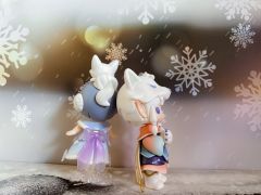 唯美的雪魔，底座是个小雪花❄️