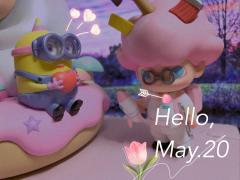 dimoo&pucky
记忆里的夜空中的两颗“星”，一个是你