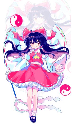 仿喵斯风画的灵梦立绘