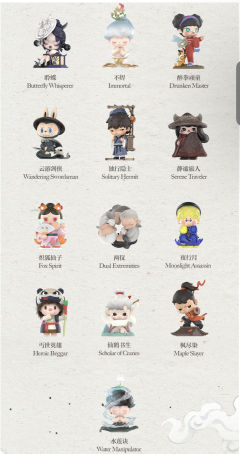 新品来啦！！
泡泡玛特无双镇十四周年图透
最美的还是Skul