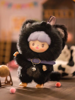 搪胶新品新品来了！
猫猫爱好者福音，卓大王二代搪胶毛绒新品图