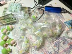 做了好多抹茶绿天使萌粒笔 看着都治愈