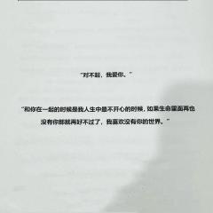 “在这里,一生只能说一次谎。”
“对不起,我爱你”
📖剧本