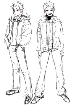 我嘞个双重人格画风，论稿图私图画风差距能多大……

前2p是