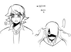 我嘞个双重人格画风，论稿图私图画风差距能多大……

前2p是