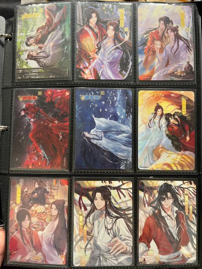 天官赐福～百无禁忌啦～入坑太晚除了超高卡位和k9其他基本都齐了～好看好看～还有最后真爱卡 太美啦～