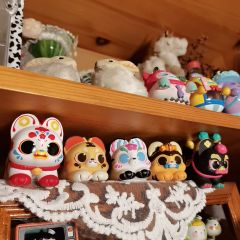 当时看到这几只小老虎，有三只特别喜欢打算咸鱼逛逛买买
然后发