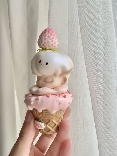 Dimoo改娃｜草莓甜筒冰淇淋🍦