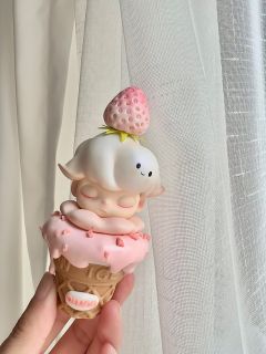 Dimoo改娃｜草莓甜筒冰淇淋🍦