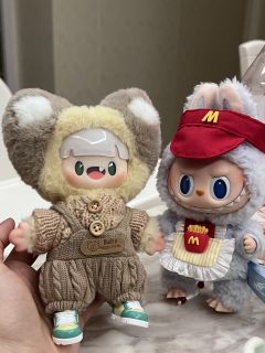 你们都是好宝宝

两款搪胶毛绒，labubu更立体表情也很俏