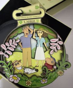 第一次跑五公里🏃为了新酱～我们小新好像永远活力满满 永远积