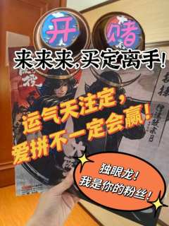 三分靠努力,七分运气天注定!
剧本:大阪之役
体验角色:伊达