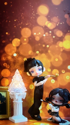 赫本气质的娃，拍照还是美的，可惜体子细节和可动性还是差点意思