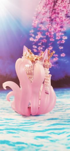 Nanci囡茜改娃 东方灵瑞之九尾狐
昨晚加班到三点，总算出