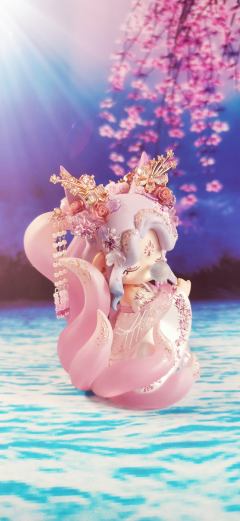 Nanci囡茜改娃 东方灵瑞之九尾狐
昨晚加班到三点，总算出