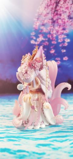 Nanci囡茜改娃 东方灵瑞之九尾狐
昨晚加班到三点，总算出