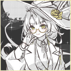 昨晚一下肝了四张，我可太有实力了
是赛博签绘单色草胸像~