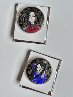 东京复仇者 原画展 浮雕吧唧 徽章 佐野万次郎 龙宫寺坚 花