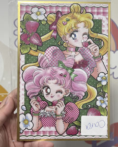 现在国内二创的谷子 越来越卷
磨砂面的色纸，真美