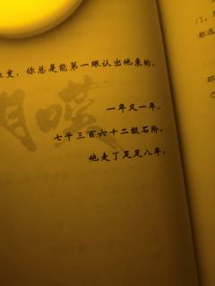 “一年又一年，七千三百六十二级石阶，他走了足足八年。”
体验