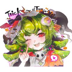画了万圣节特供掉落头 Happy halloween！🦇�