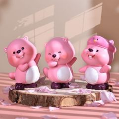 今日分享正版Loopy萌粒立体冰箱贴盲袋露比周边小海狸联名Q