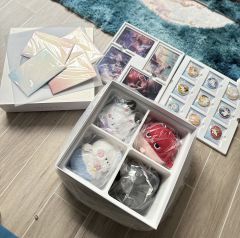 vip礼盒今天收到啦，满满当当一大盒，盖子很有设计感。好可爱