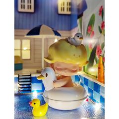 宠物度假系列场景安排!
给鸭鸭船长做了一个游泳池,
给猫篮试