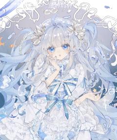 好喜欢蓝色设子一画蓝色就才思泉涌