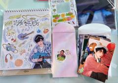张桂源台历小卡和无卡全套