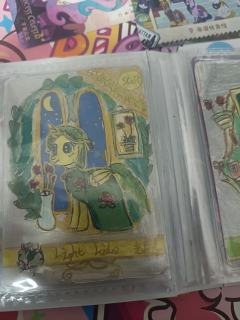 这是我的马设，他名叫光隐，可爱标志是叶子，魔法品质是友善，他