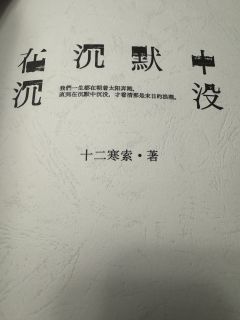 我们一生都在朝着太阳奔跑,
直到在沉默中沉没,
才看清那是末