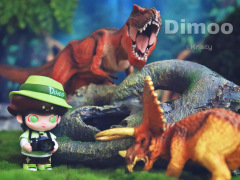 Dimoo社会大学系列的拍摄共用了11个场景，有许多细节和小