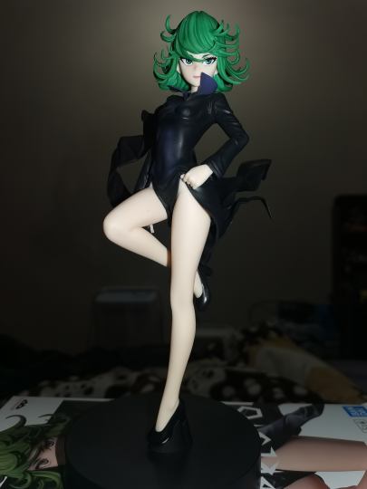 少见的龙卷有出手办，到手有点失望，看官图还以为只有脸做得不太还原，结果内容物和封绘都有挺大差距，头发颜色是纯草绿色不像封面那个有点黄绿的感觉刘海还插眼睛了，再加上脸上腿上蹭漆，左臂后面有胶水迹，双臂合
