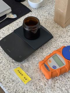 器具：V60
研磨度：C40 白砂糖
水温：90
重量：12