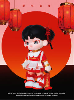 原创dora改娃 ｜新年送福
新年红红火火恭喜发财💰