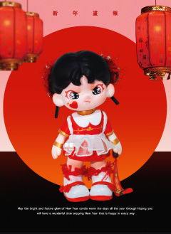 原创dora改娃 ｜新年送福
新年红红火火恭喜发财💰