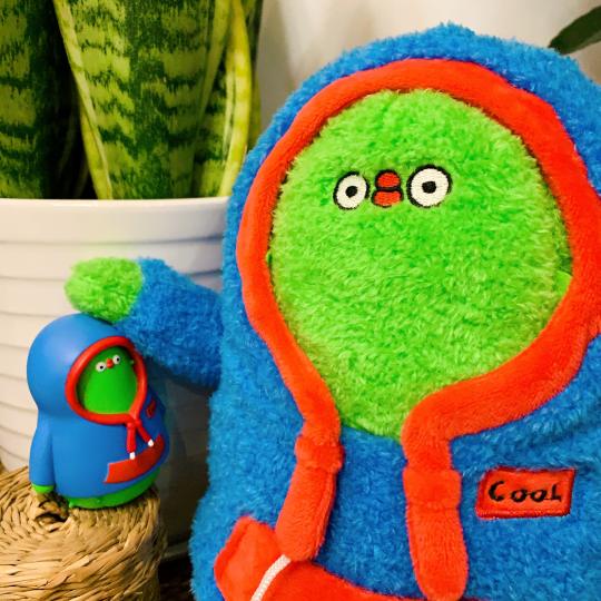 哈哈哈哈哈哈哈超喜欢这个酷哥哥！第一个就抽到他了顺便把毛绒版也入手了🌵