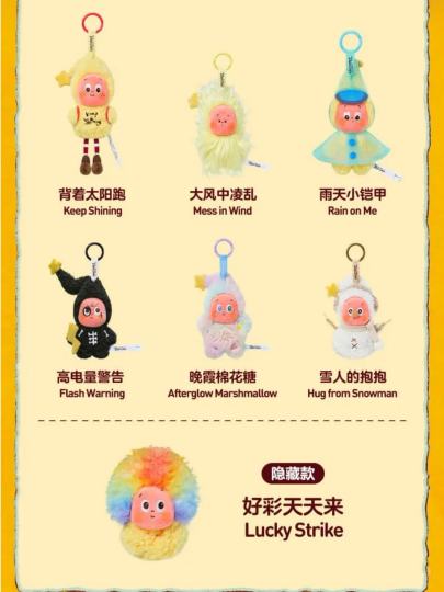 原来20几年前我就拥有了“隐藏款”🤩……🆕隐藏星星人，跟好久以前买的🌈爆炸头狗狗挂饰 不得不说，真是异曲同工😆