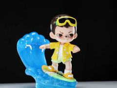 
  夏日炎炎，做个月沁柠之夏。造型复刻了大娃的造型，头部使