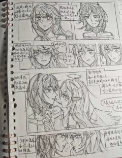 P1是一年前的一个双女漫画( ･⊝･∞)
P2-P4是后面闲