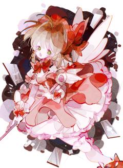 画了小樱！(๑•̀ㅁ•́ฅ)
大概算是同人点图