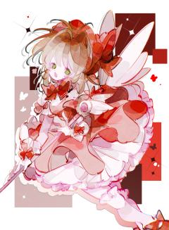 画了小樱！(๑•̀ㅁ•́ฅ)
大概算是同人点图