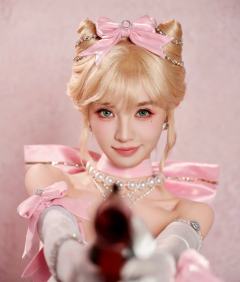 田曦薇cos的和平精英角色好米！一只高傲小猫咪，太好看了！（