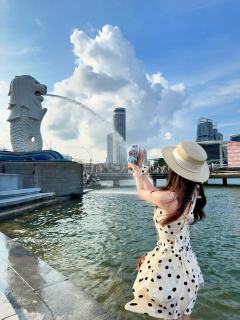 带着鱼尾狮labubu去鱼尾狮啦