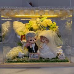 泡泡玛特结婚礼物摆件
娃娃是Rayan➕Anita粉红女郎 